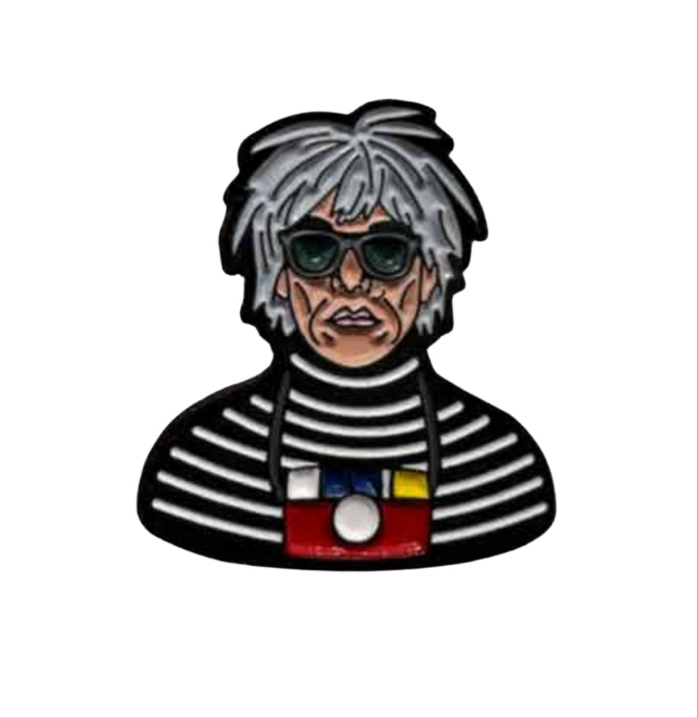 Pin Andy Warhol Metálico