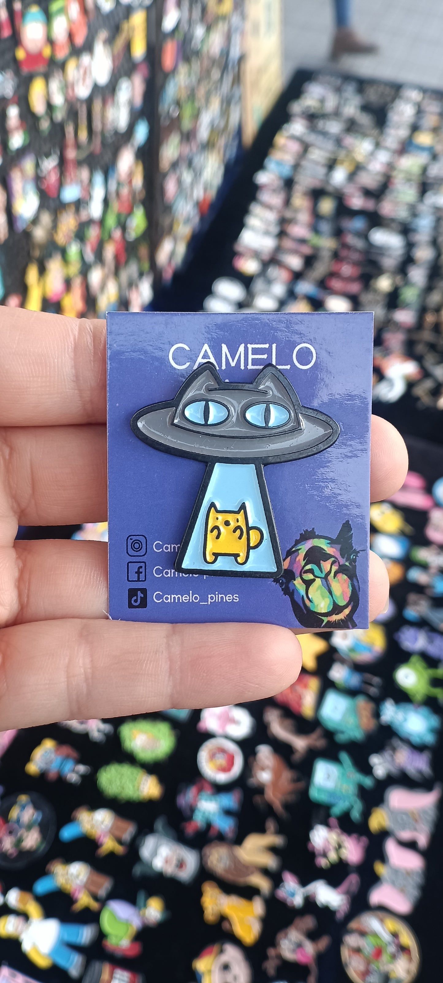 Pin Ovni Gato Metálico