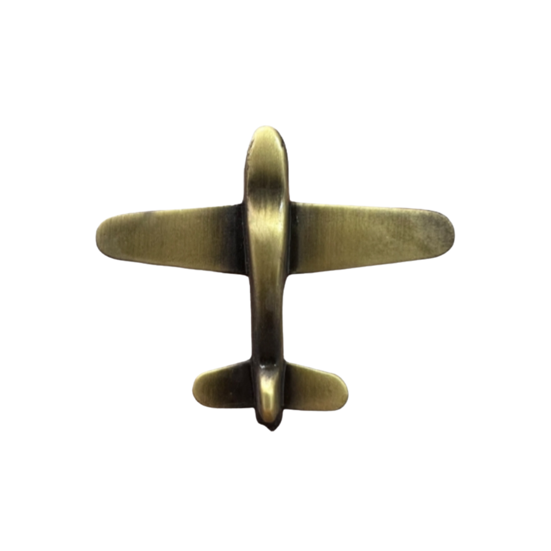 Pin Avioneta Metálico Cobre
