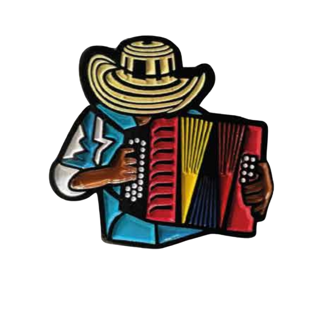 Pin Vallenato Metálico