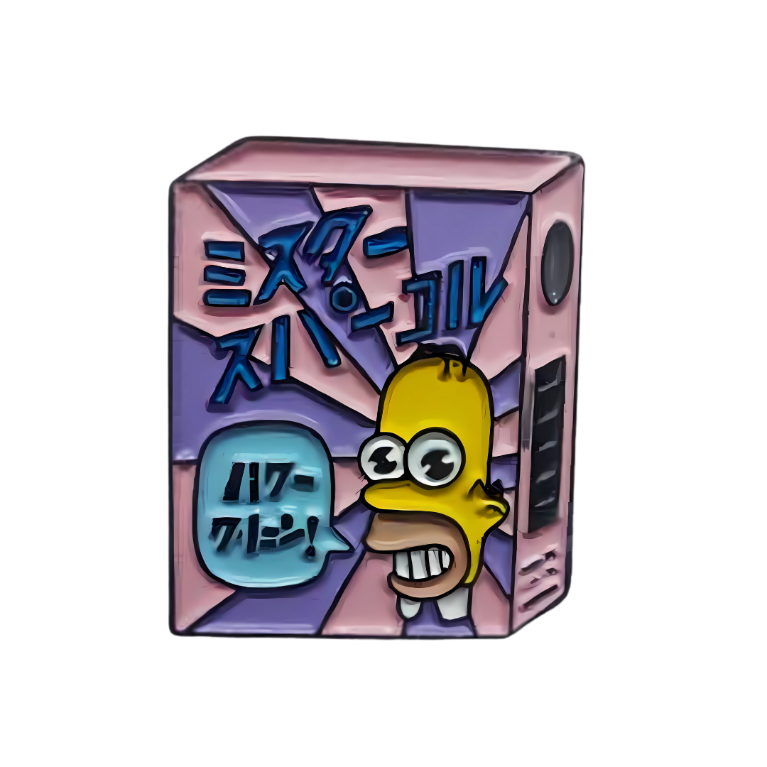 Pin Caja Homero Metálico Grande