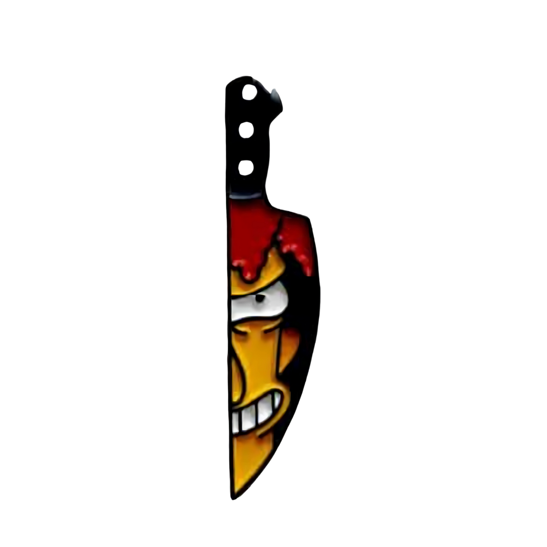 Pin Bob Patiño Cuchillo Metálico