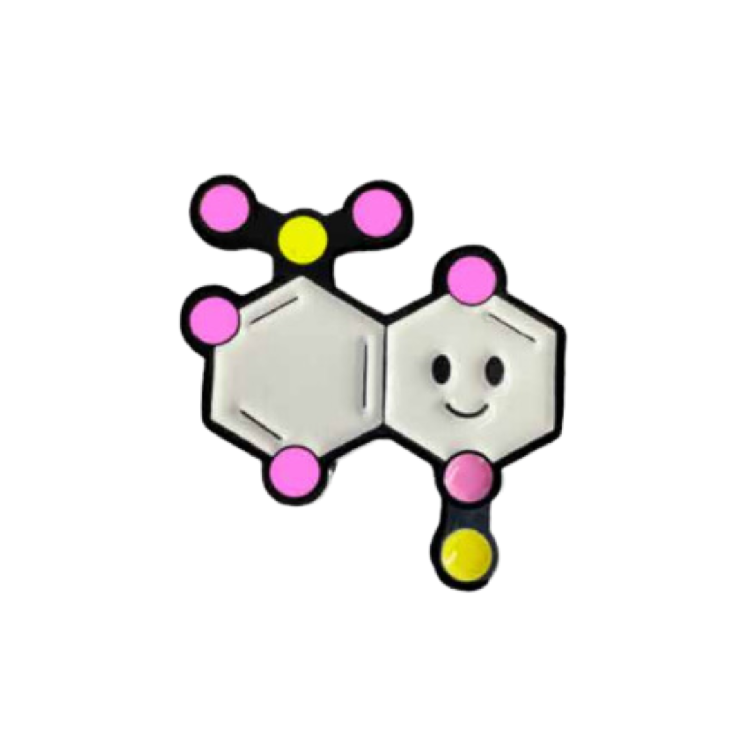 Pin Formula Química Metálico
