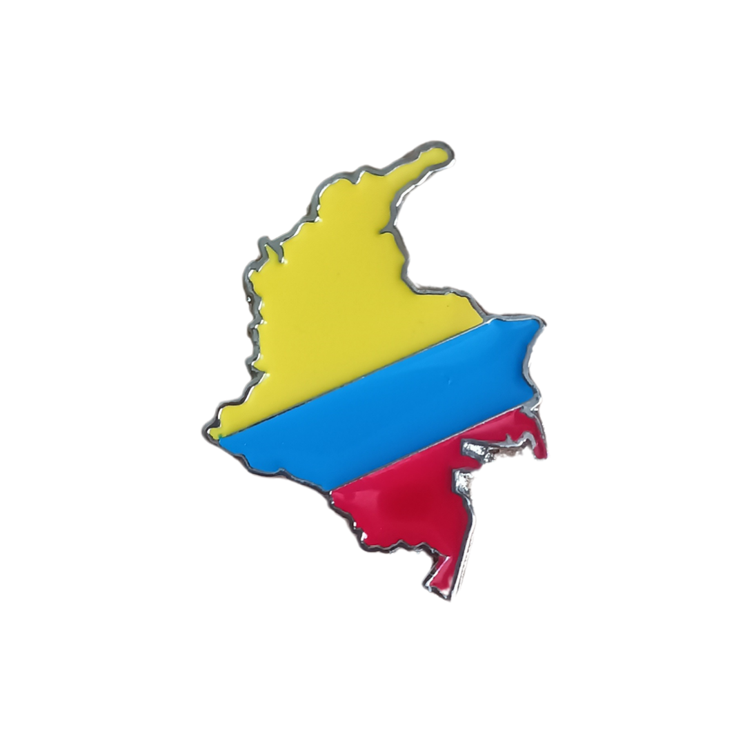 Pin Mapa De Colombia Metálico