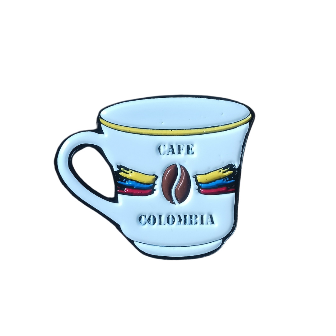 Pin Taza De Café Colombiano Metálico