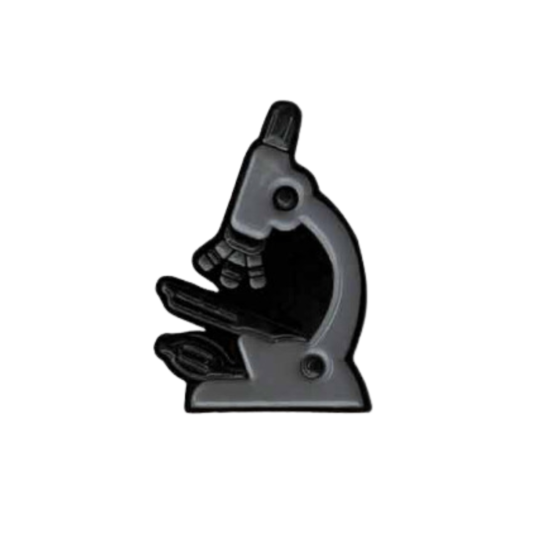 Pin metálico microscopio