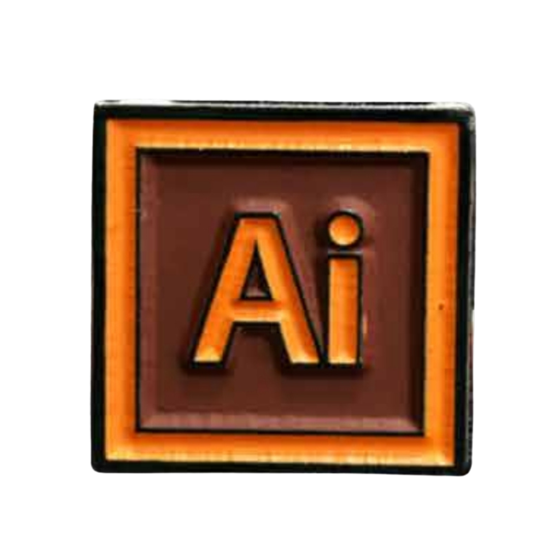 Pin De Illustrator (Ai) Metálico