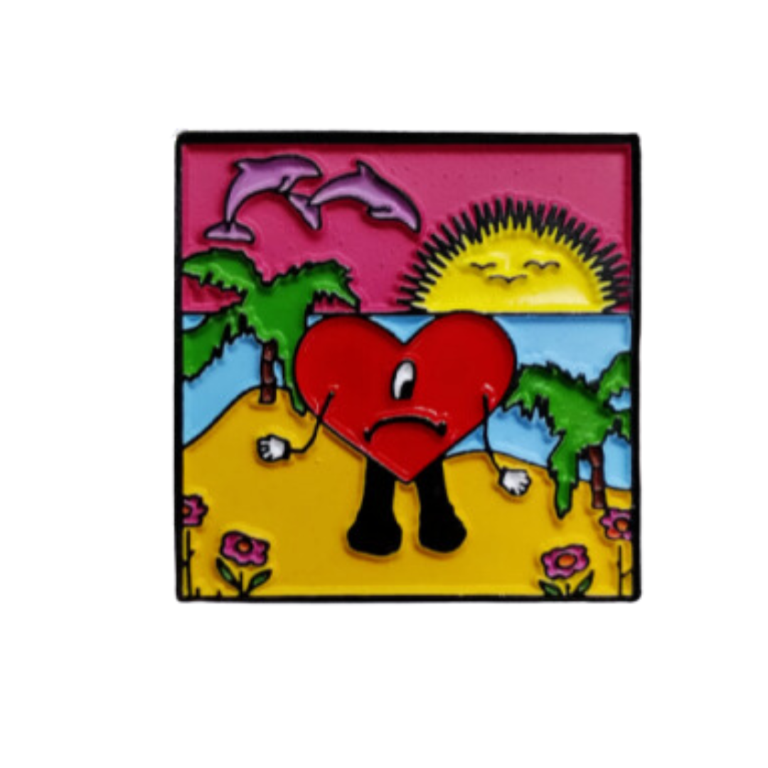 Pin Bad Bunny Cuadro Metálico