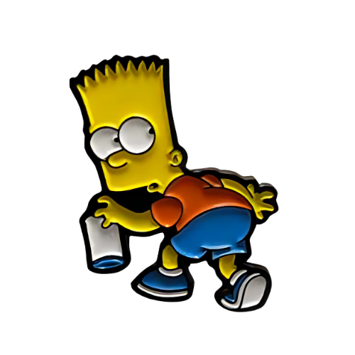 Pin Bart Grafitti Metálico