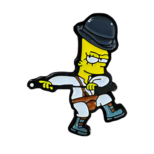 Pin Bart Naranja Mecanica Metálico