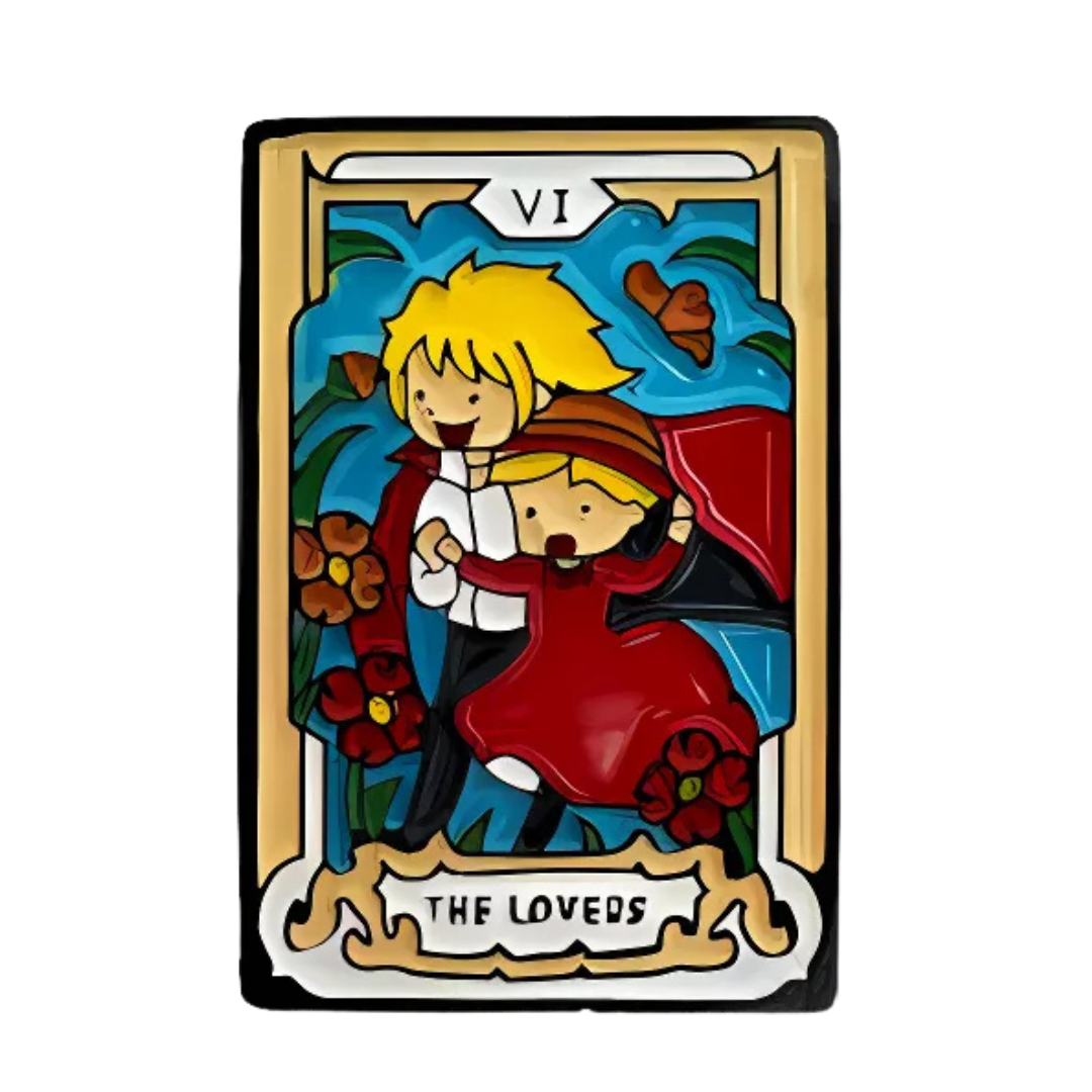 Pin Carta The Lovers Metálico
