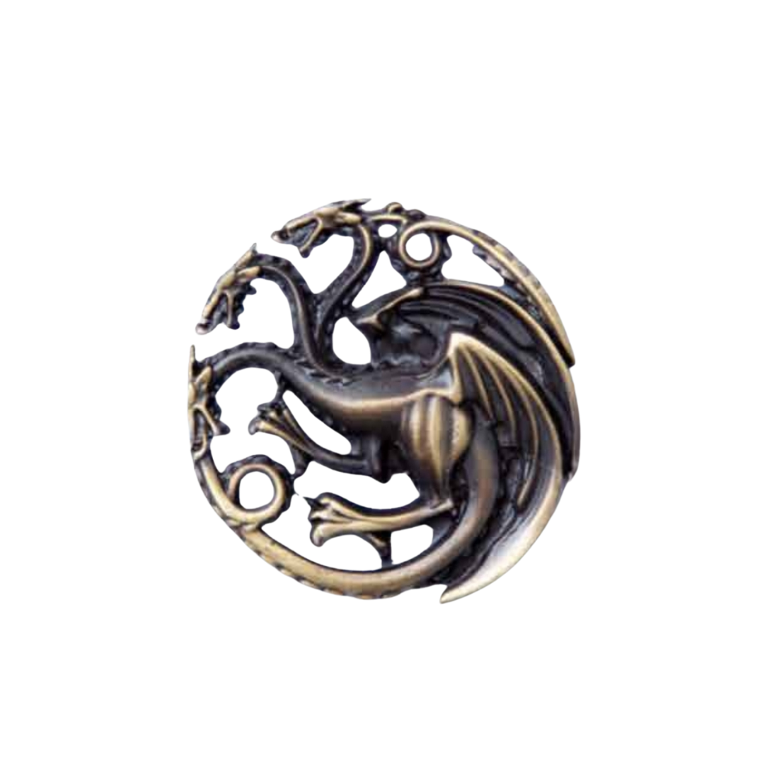 Pin Casa Targaryen Metálico Cobre