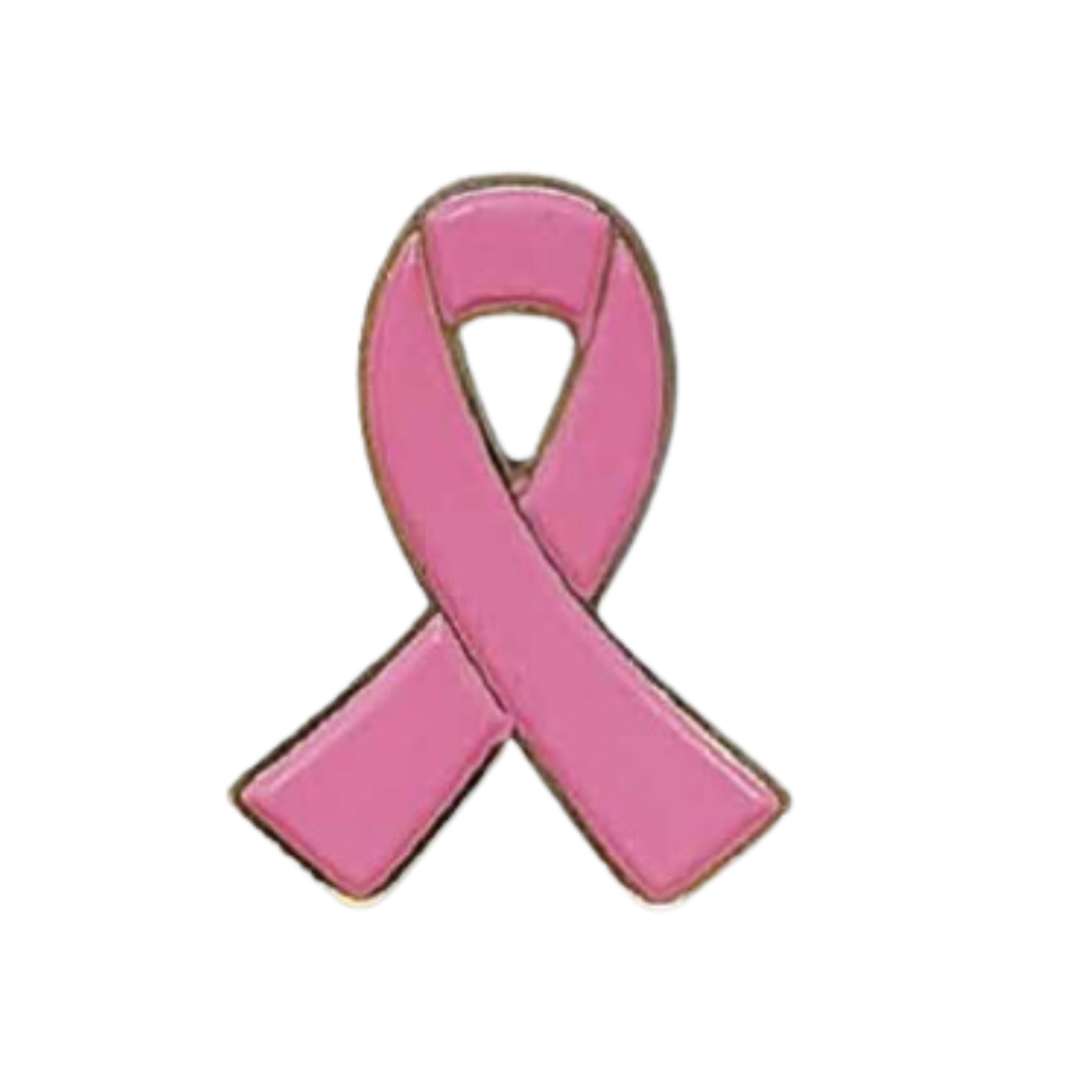 Pin Cinta Rosa Metálico