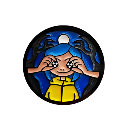 Pin Coraline Cartoon Metálico