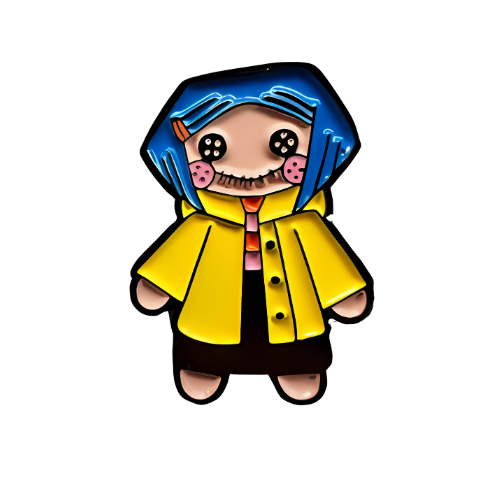Pin Coraline Muñeca Metálico
