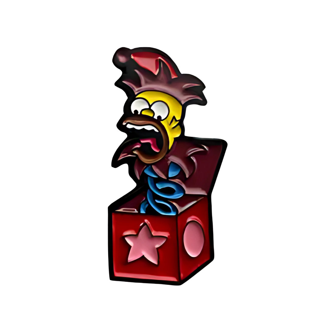 Pin Homero Caja Sorpresa Metálico