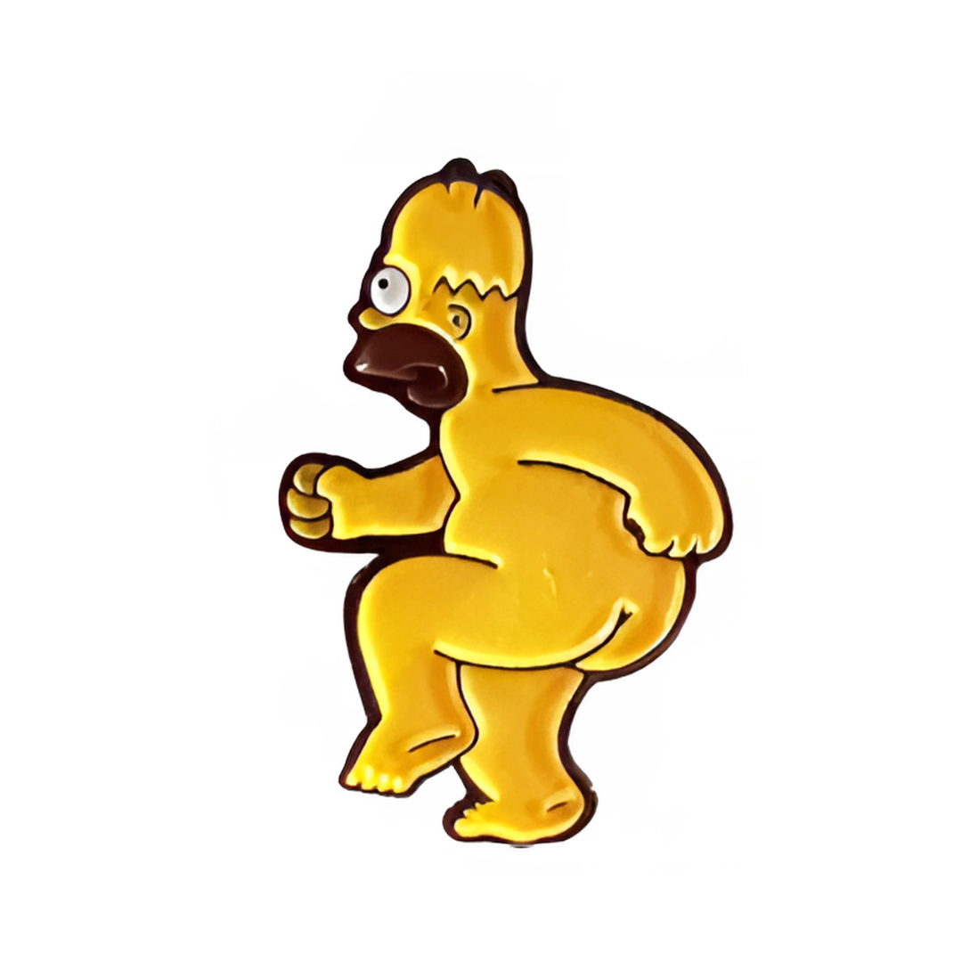Pin Homero Desnudo Mini Metálico