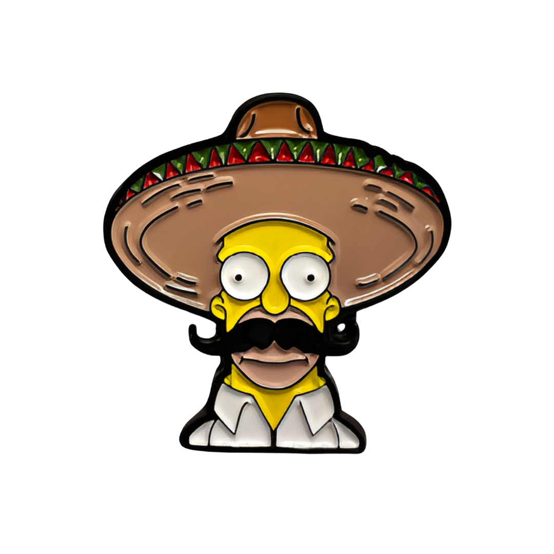 Pin Homero Mexicano Metálico
