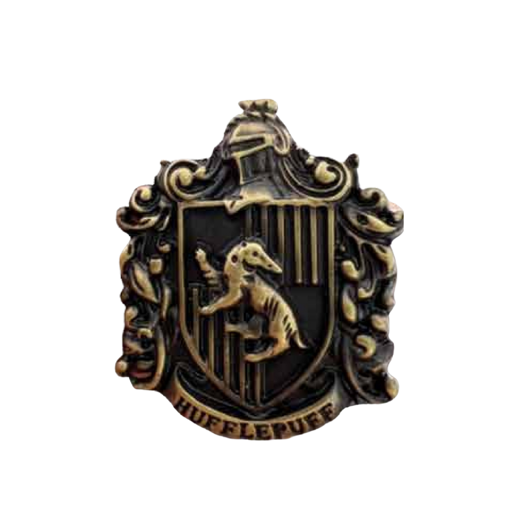 Pin Hufflepuff Metálico Cobre