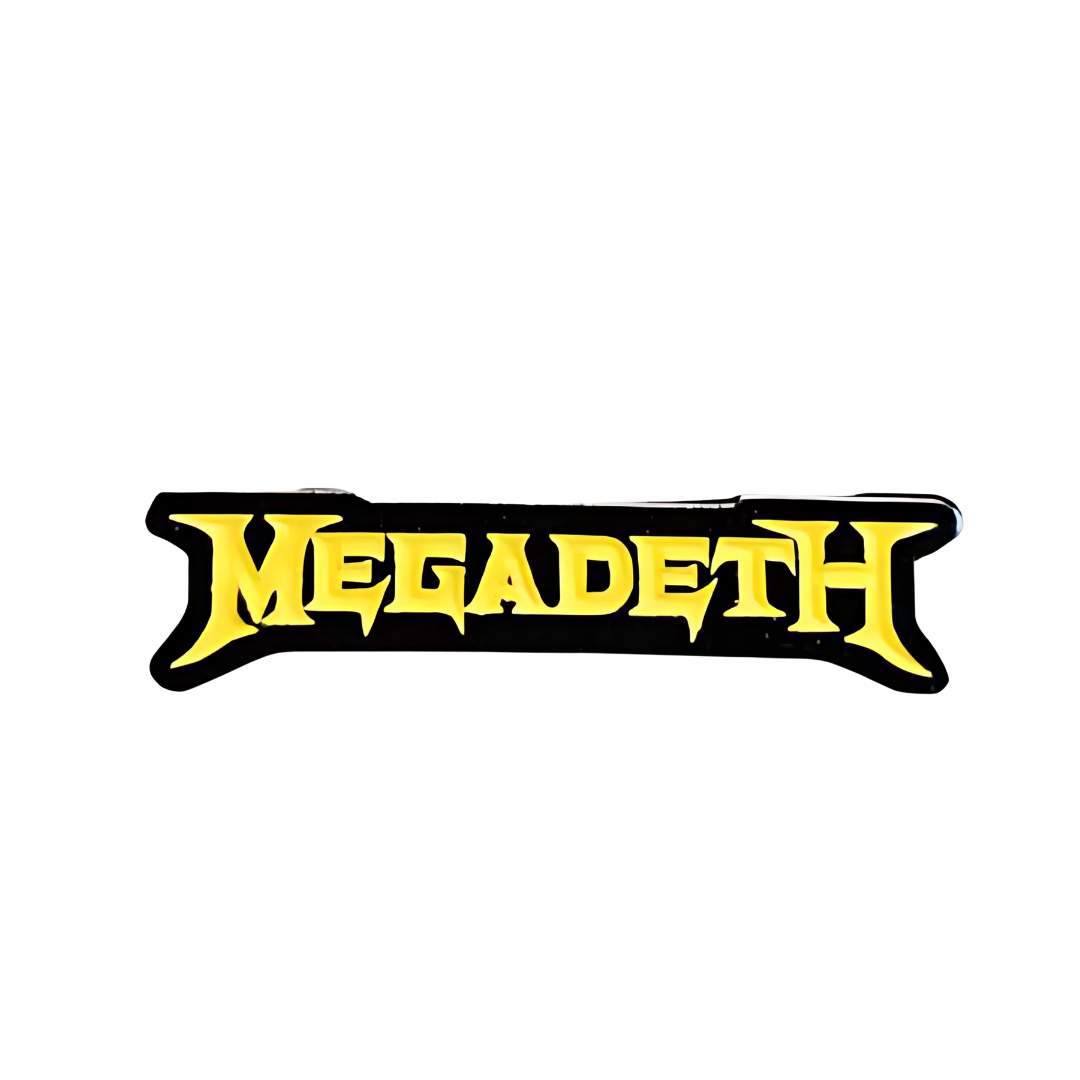 Pin Megadeth Amarillo Metálico