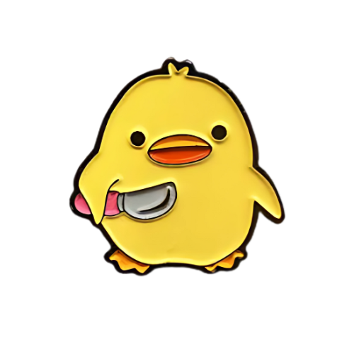 Pin Pato Cuchillo Metálico