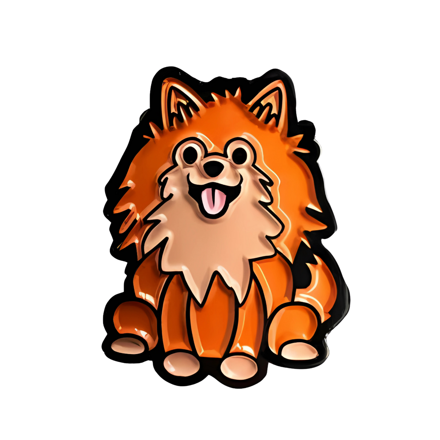 Pin Perro Pomeranian Metálico