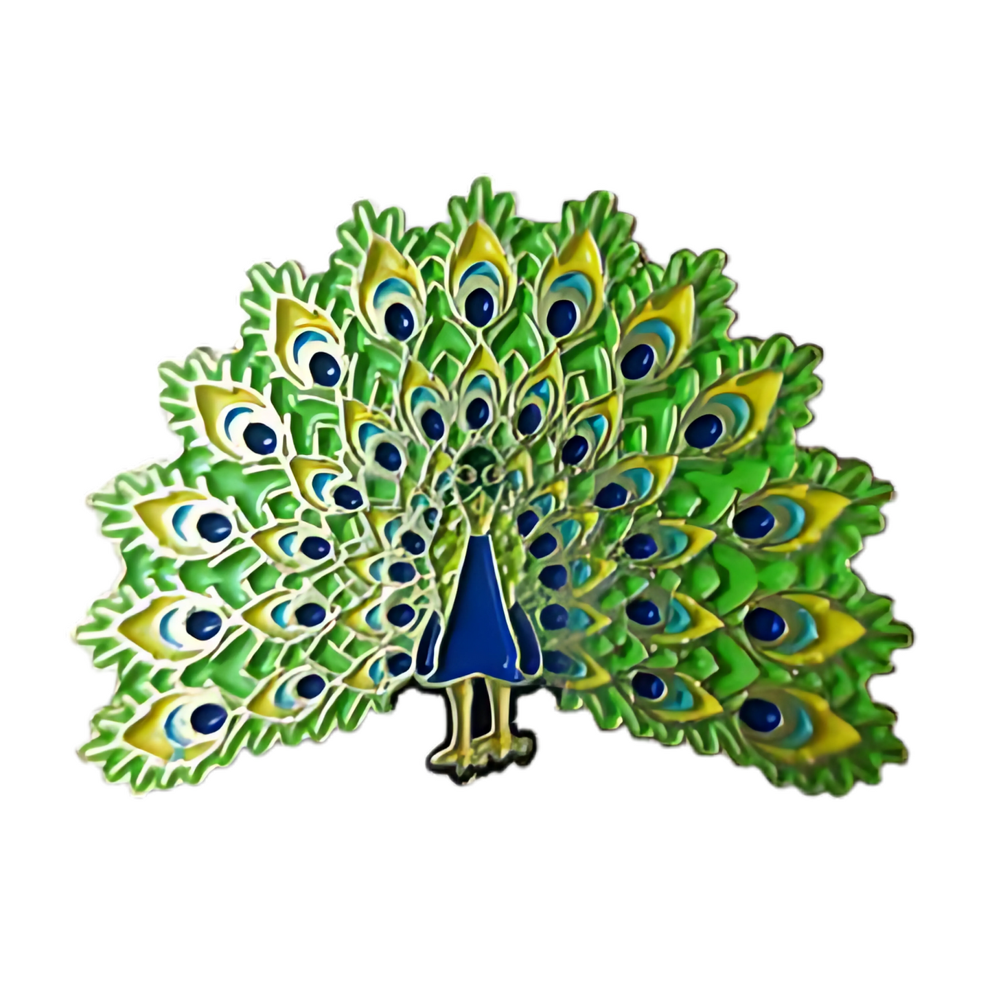 Pin Pavo Real Metálico
