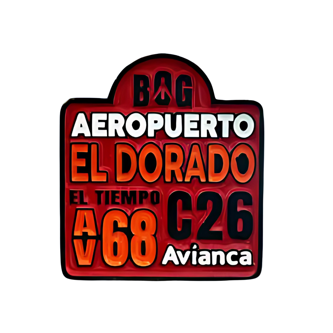 Pin Tabla De Bus Aeropuerto Metálico