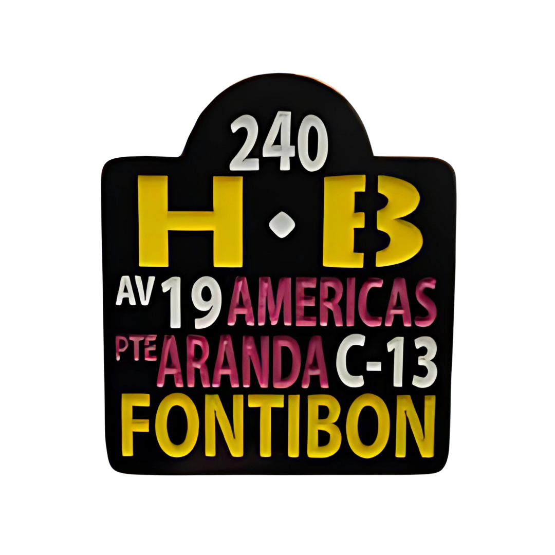 Pin Tabla De Bus Américas Metálico