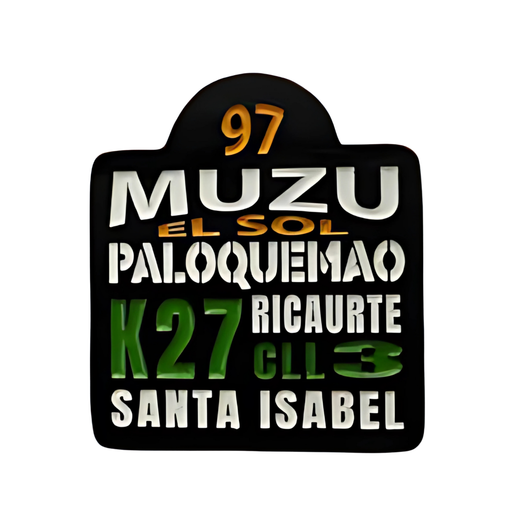 Pin Tabla De Bus Muzu Metálico