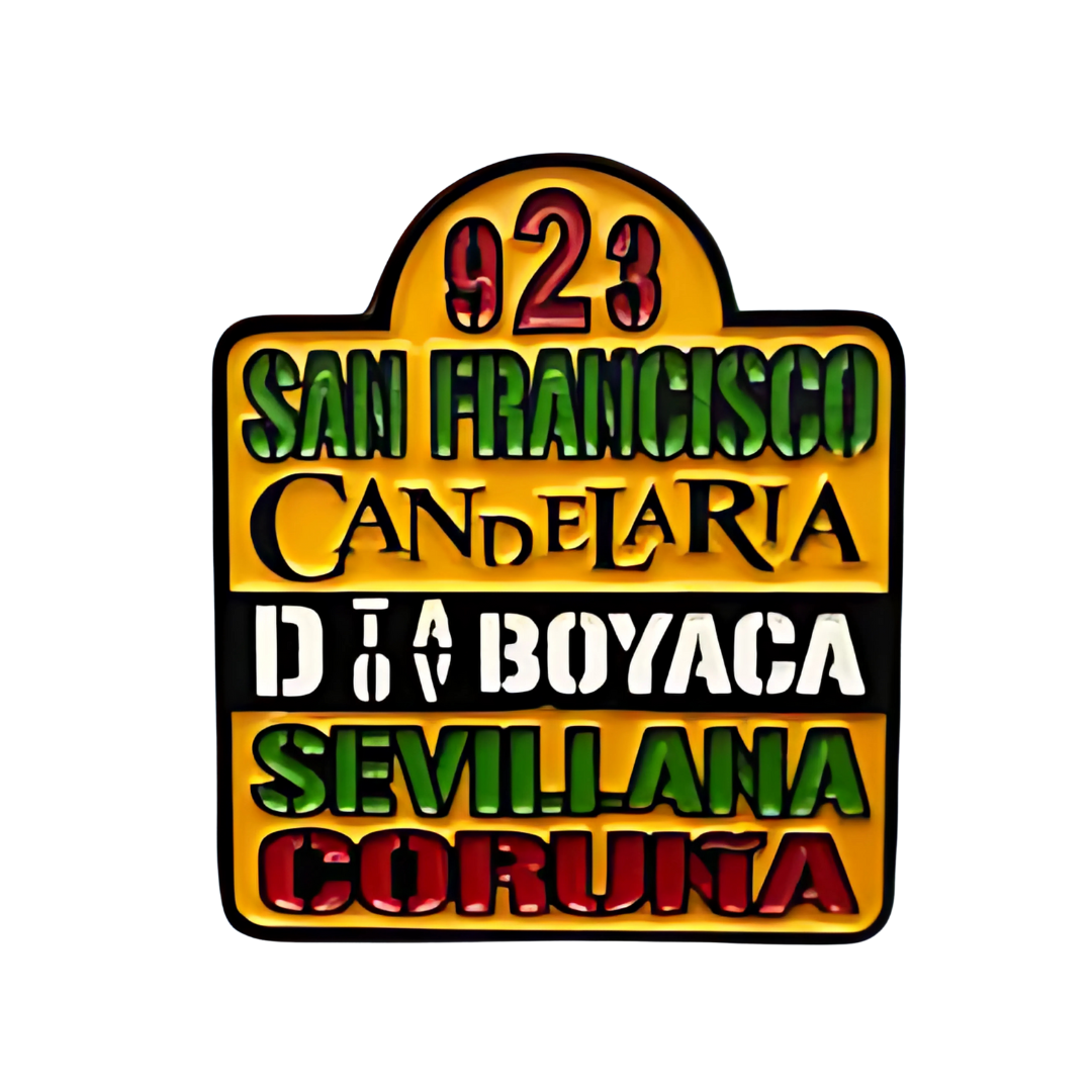 Pin Tabla De Bus San Francisco Metálico