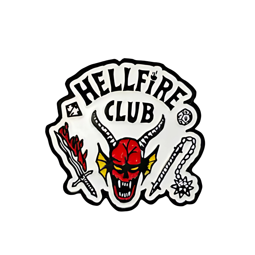 Pin Hellfire Club The Strange Things Metálico