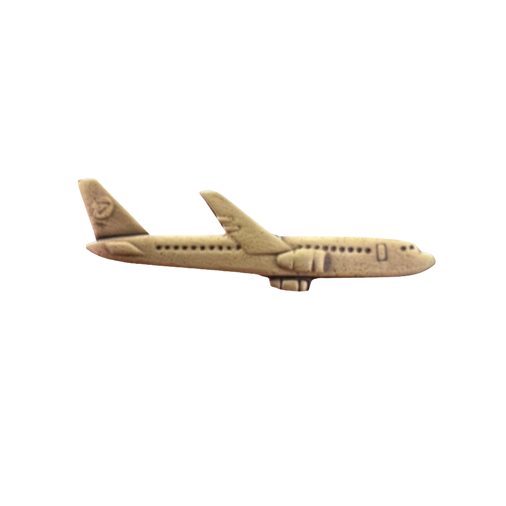 Pin Avión Comercial Metálico Cobre