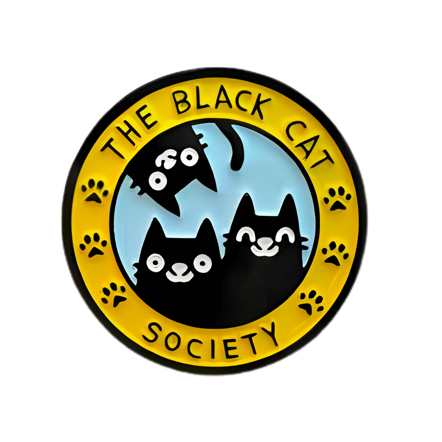 Pin The Black Cat Society Metálico