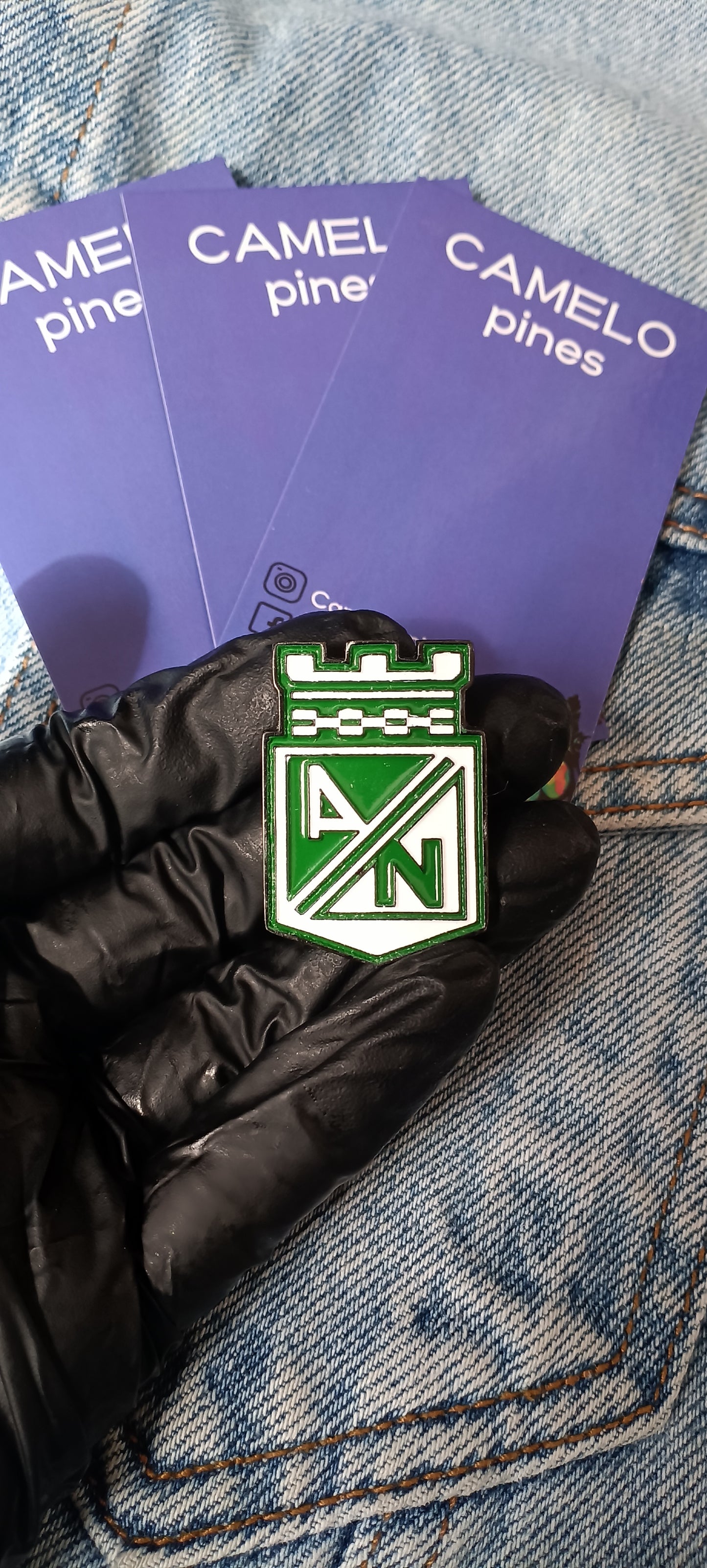 Pin Atlético Nacional Metálico