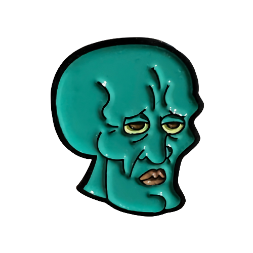 Pin Calamardo Hermoso Bob Esponja Metálico