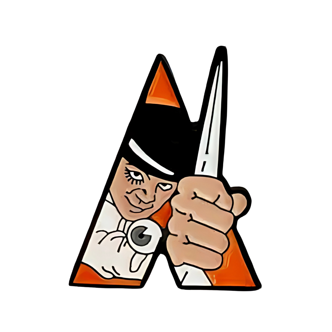 Pin Naranja Mecánica Metálico
