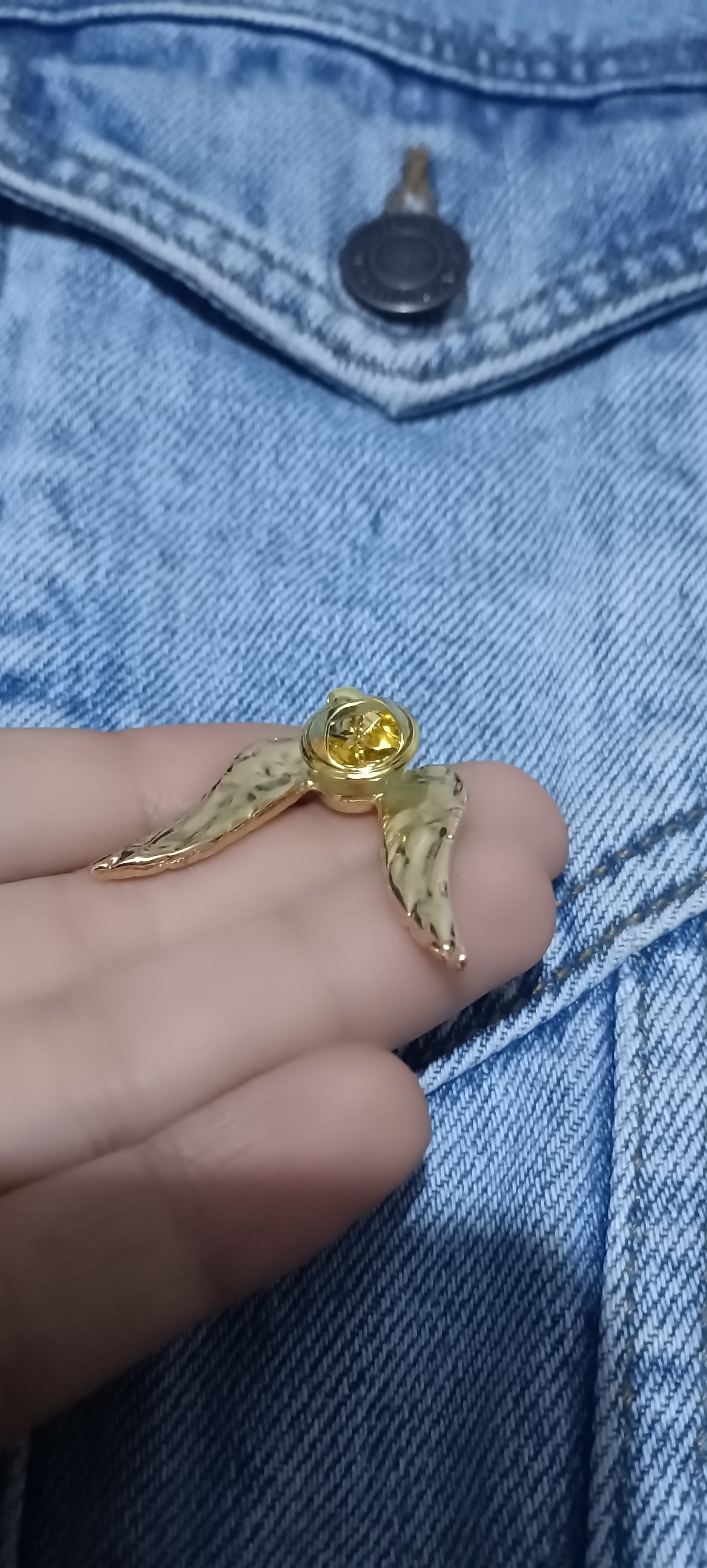 Pin Snitch Dorada Harry Potter Metálico