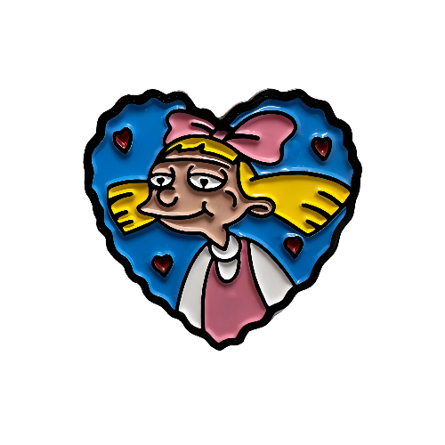 Pin Helga Love Metálico
