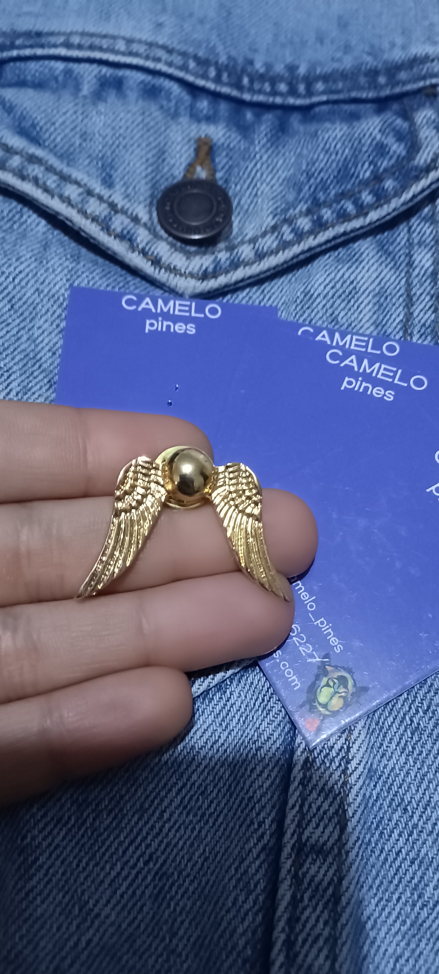 Pin Snitch Dorada Harry Potter Metálico