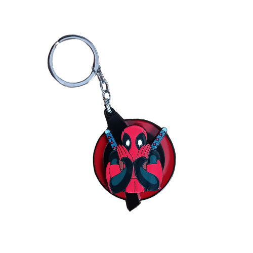 Llavero Deadpool Metálico Movil