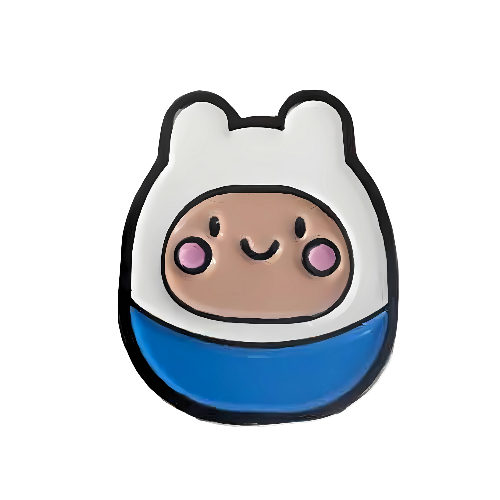 Pin Finn El Humano Mini Sentado Hora De Aventura Metálico