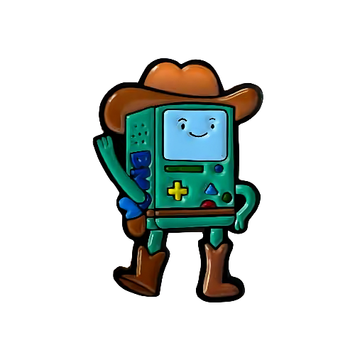 Pin BMO Vaquero Hora De Aventura Metálico
