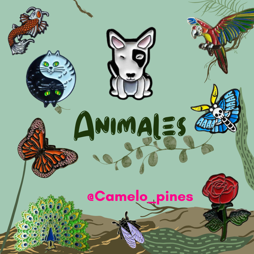 Pines De Animales Metálicos