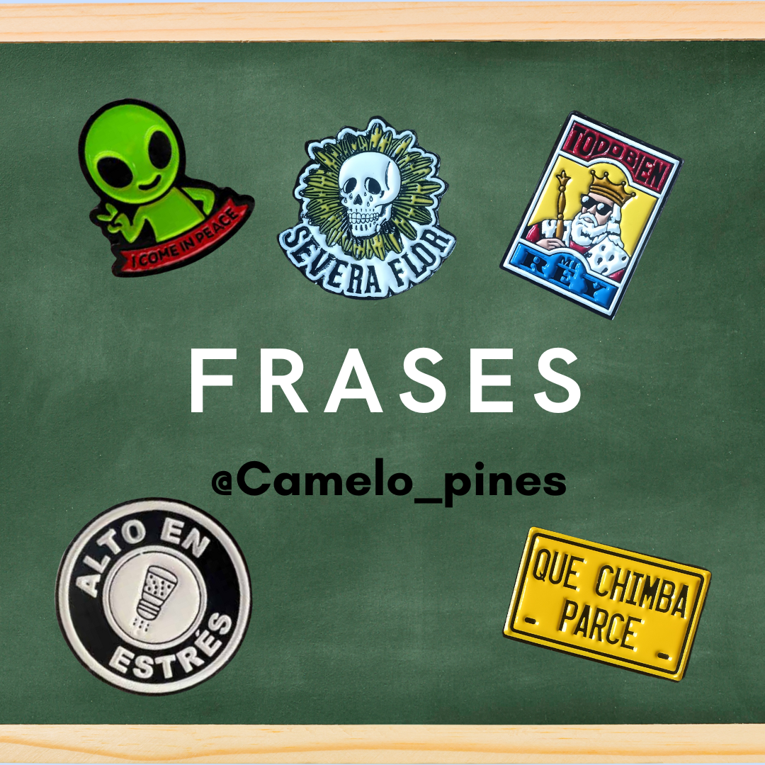 Pines De Frases Metálicos