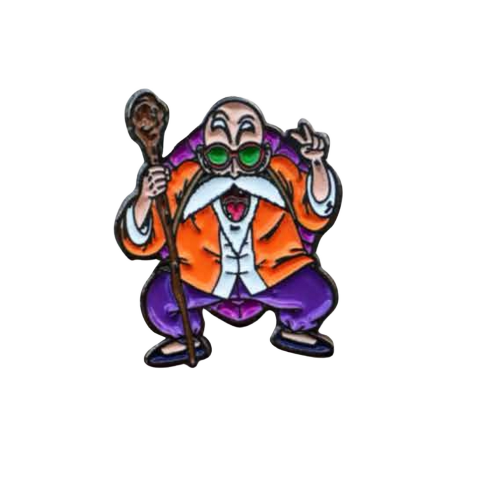 Pin Maestro Roshi Metálico – Camelo Pines