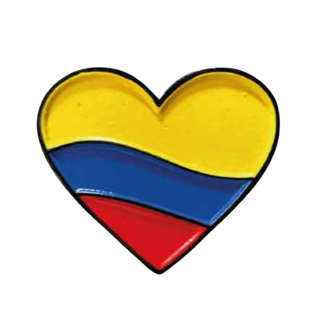 Pin Corazón Colombia Metálico