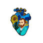 Pin Corazón  Van Gogh Metálico