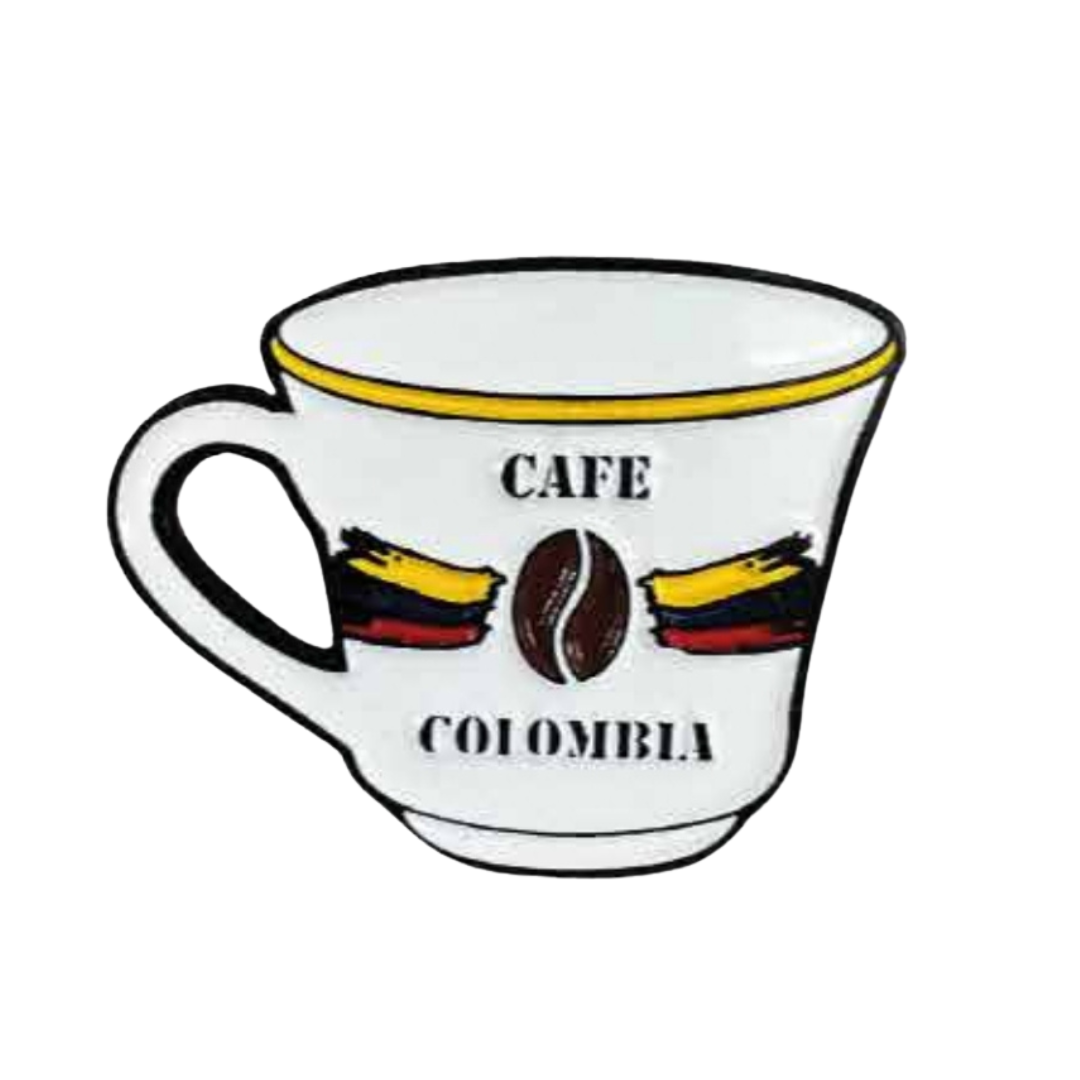 Pin Taza De Café Colombiano Metálico