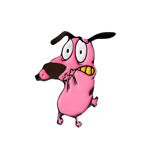 Pin Coraje El Perro Cobarde Metálico